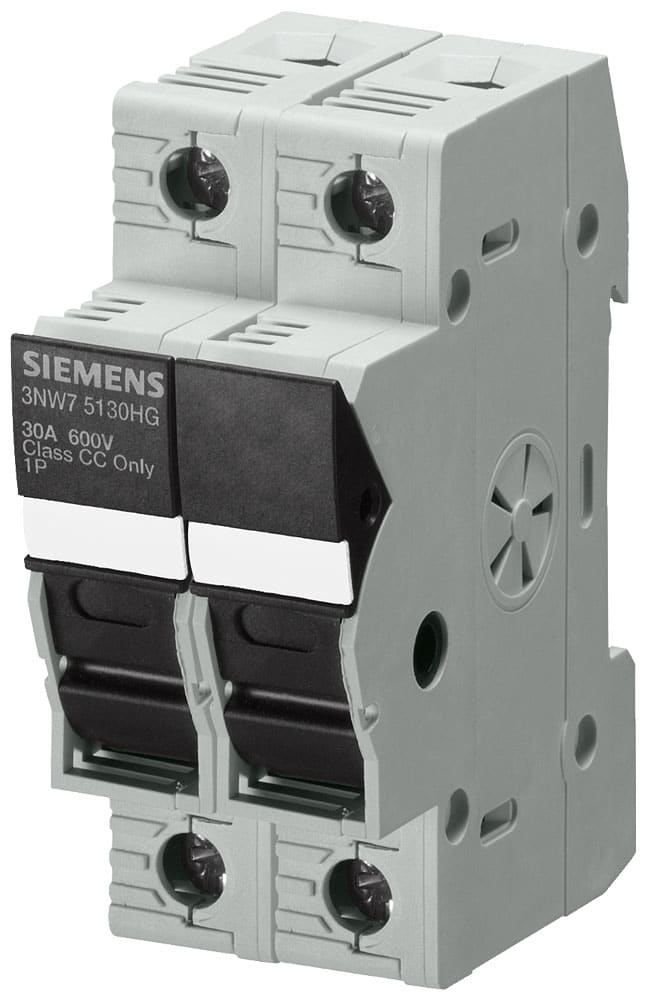 SIEMENS - SIE3NW75230HG SENTRON, portafusibili, CLASS CC, a 2 poli, In: 30 A, Un AC: 600 V