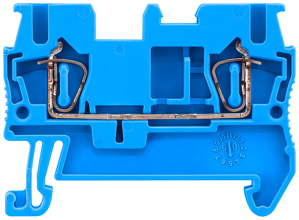 SIEMENS - SIE8WH20000AF01 Morsetto passante con collegamento a molla, sezione: 0,08 ... 2,5 mm², larghezza: 5,2 mm
