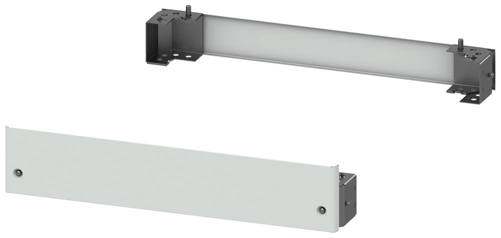SIEMENS - SIE8MF10802CS SIVACON, zoccolo per quadri con porta frontale, A: 100mm, La: 800mm, RAL 7035