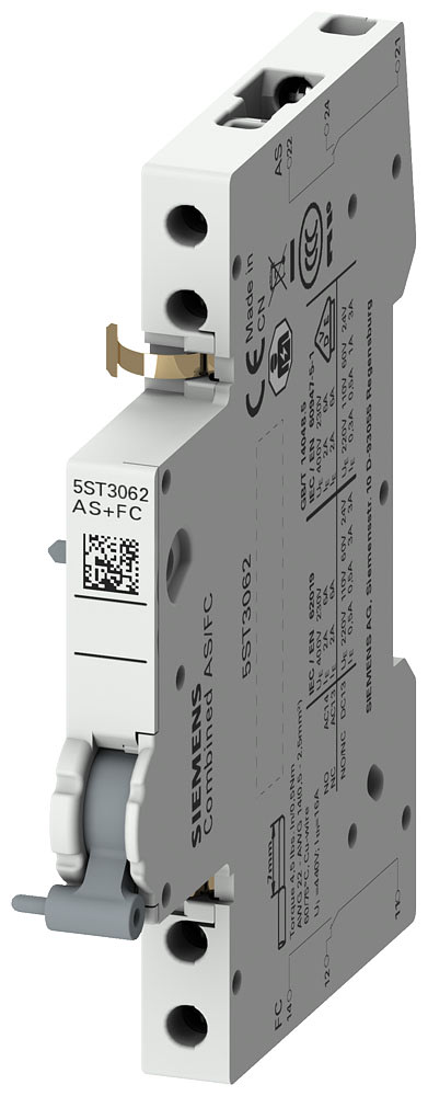 SIEMENS - SIE5ST3062 Blocchetto di contatti ausiliari 1CO + blocchetto di contatti di segnalazione errore 1CO, AC 230/400V/DC 24...220V, 0,5 UM