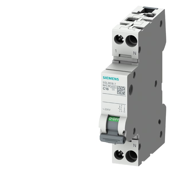 SIEMENS SIE5SL30167 INT MT 1P+N C16 4500A 1UM NEW