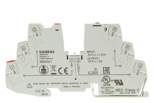 SIEMENS SIE5SK91031 MORSETTO INT CBE 1P+CA 3A