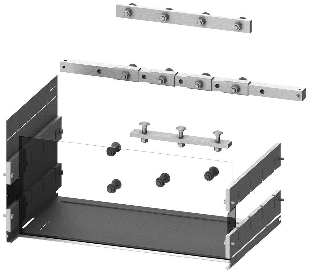 SIEMENS - SIE8PQ60005BA45 Collegamento sbarra collettrice verticale 3WA GC I (1.600 A), esecuzione fissa, esecuzione estraibile
