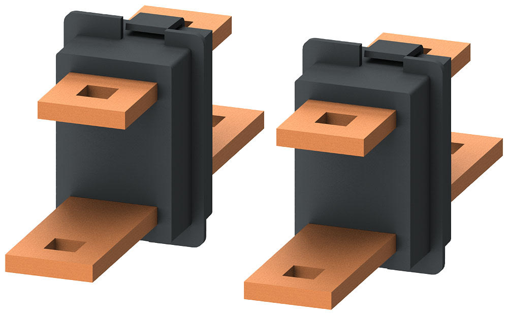 SIEMENS - SIE8PQ50000BA72 Terminale di collegamento 2x25x5 mm, 1 set =2 pezzi