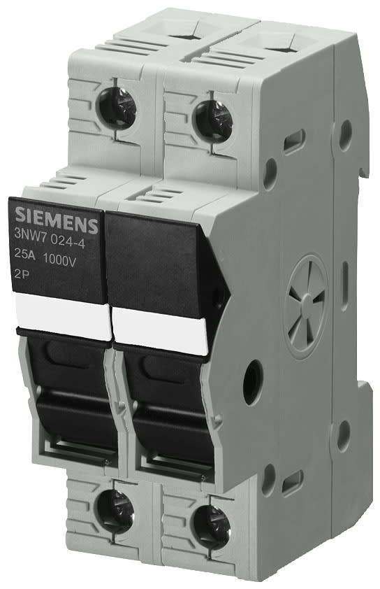 SIEMENS - SIE3NW70244 BASE PORTAFUS.FOTOV.2P 1000VCC 25A LED