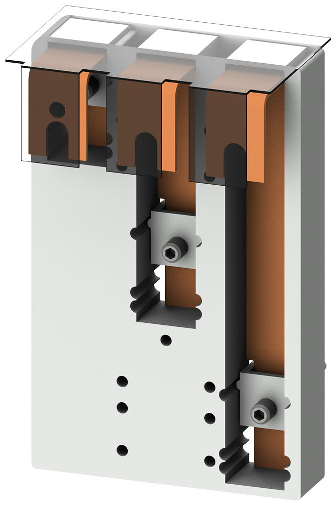 SIEMENS - SIE8US12914SB00 Sistema di sbarre collettrici interasse sbarre 60 mm, adattatore apparecchio, larghezza: 108 mm