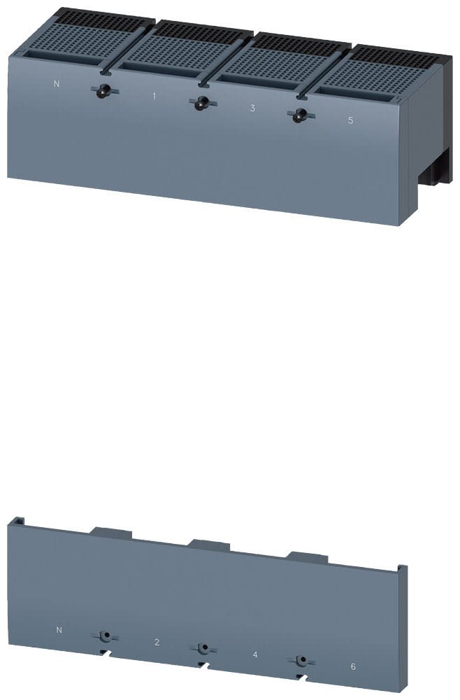 SIEMENS - SIE3VA96010WE40 Calotta coprimorsetti intermedia a 4 poli, 1 pezzo, accessorio per: 3VA15/25 1000