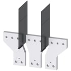 SIEMENS - SIE3VA96730QC00 Attacchi a sbarra anteriori divaricati, 3 pezzi per 3VA55; 3VA65/66