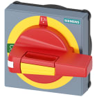 SIEMENS - SIE8UD17312AD05 Operatore con mostrina frontale standard, OFF di emergenza; dimensioni 75x 75, per albero 8x 8, 0-I