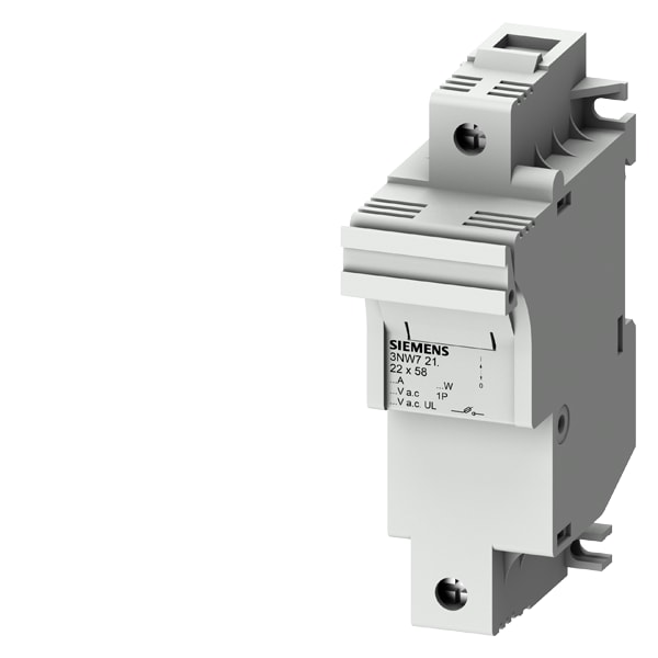 SIEMENS SIE3NW7211 BASE SEZ.X FUS. CILINDR.22X58 1P