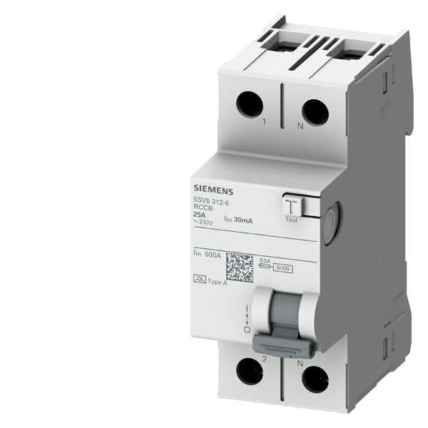 SIEMENS SIE5SV53126 DIFF. 2P 25A 30MA TIPO A NON ACC.