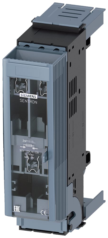 SIEMENS - SIE3NP11131BC20 SENTRON, Sezionatore sottocarico a fusibili 3NP1, a 3 poli, NH000 grand. costr. stretta, 125 A