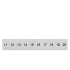 SIEMENS - SIE8WH81203AB15 TARGHETTA FRONT. 6,2MM LONG. 11-20