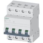 SIEMENS - SIE5SL44058 Interruttore magnetotermico 400V 10kA, 4 poli, D, 0,5A
