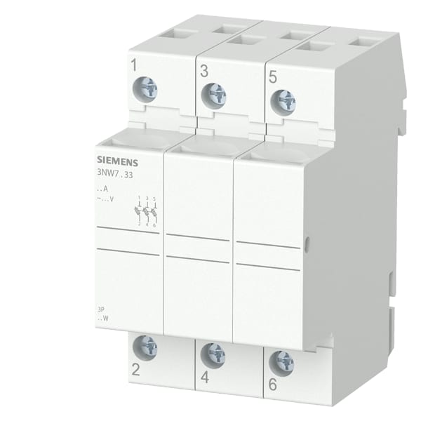 SIEMENS SIE3NW7033 BASE SEZ.X FUS. CILINDR.10X38 3P 32A 3UM