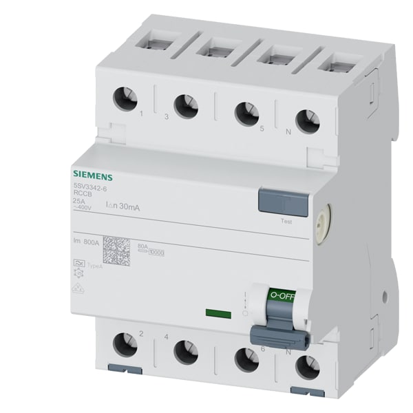 SIEMENS SIE5SV33426 DIFF. 4P 25A 30MA TIPO A