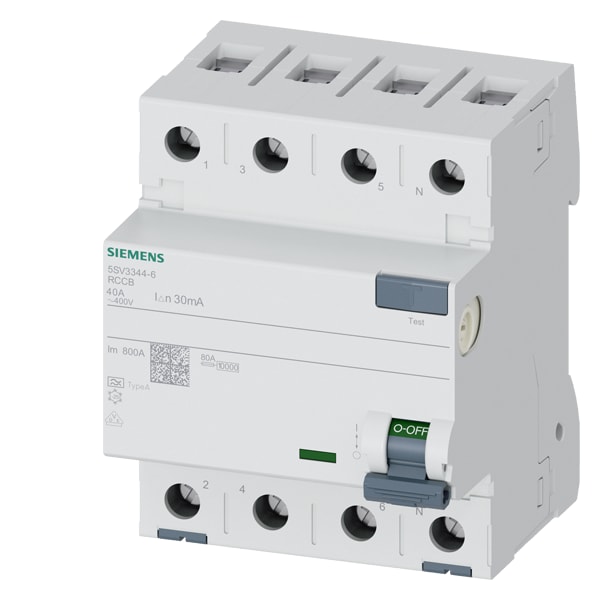SIEMENS SIE5SV33446 DIFF. 4P 40A 30MA TIPO A