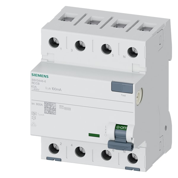 SIEMENS SIE5SV34466 DIFF. 4P 63A 0,1A TIPO A
