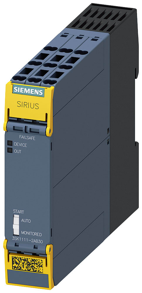 SIEMENS - SIE3SK11112AB30 Dispositivo di sicurezza SIRIUS, modulo di base serie Standard, circuiti di abilitazione a relè