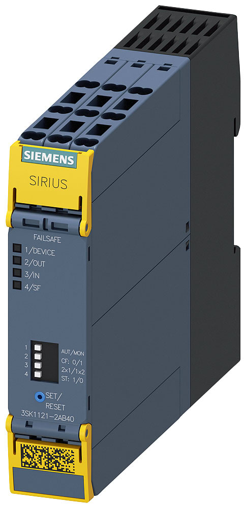 SIEMENS - SIE3SK11212AB40 Dispositivo di sicurezza SIRIUS, modulo di base serie Advanced, circuiti di abilitazione a relè