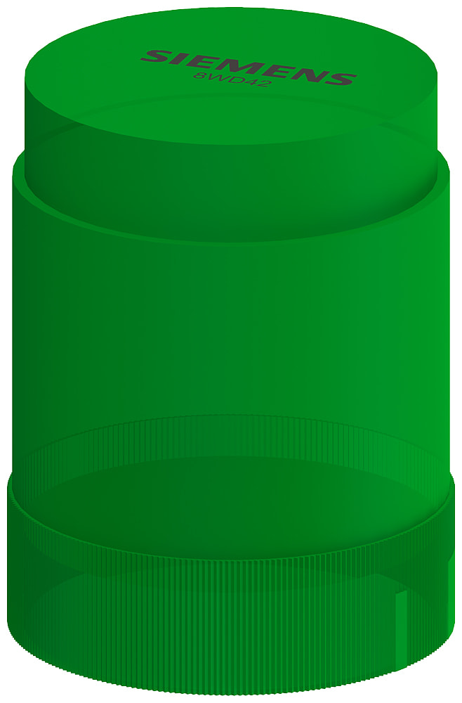 SIEMENS - SIE8WD42205BC Elemento luce lampeggiante, con LED integrato, verde, AC/DC 24 V, diametro 50 mm
