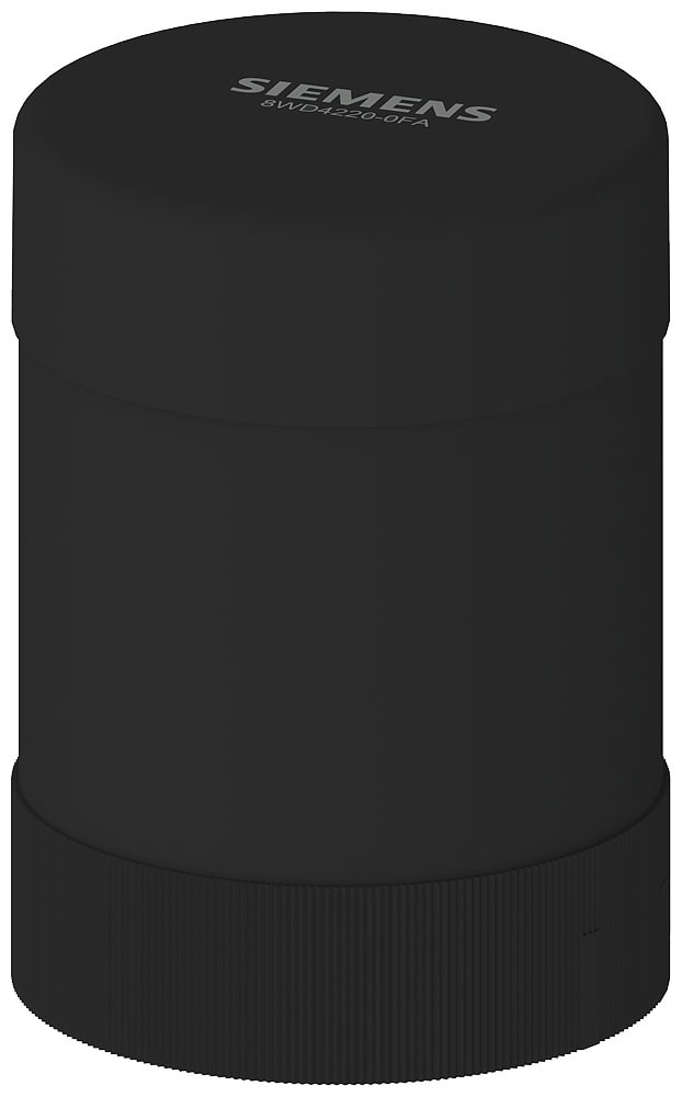 SIEMENS - SIE8WD42200FA Elemento ronzatore, nero, suono continuo o pulsante, 85 dB, AC/DC 24 V, 50 mm