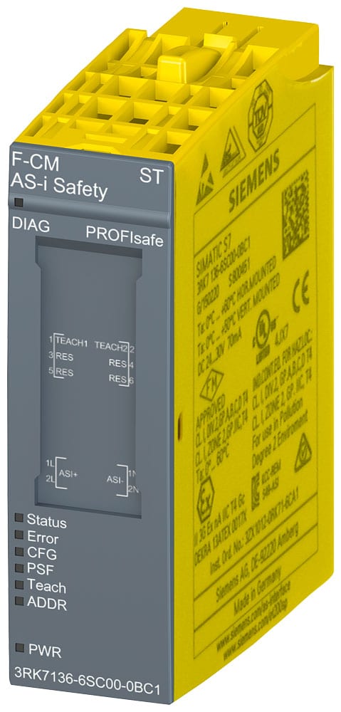 SIEMENS - SIE3RK71366SC000BC1 SIMATIC ET 200SP, modulo di comunicazione safety F-CM AS-Interface Safety
