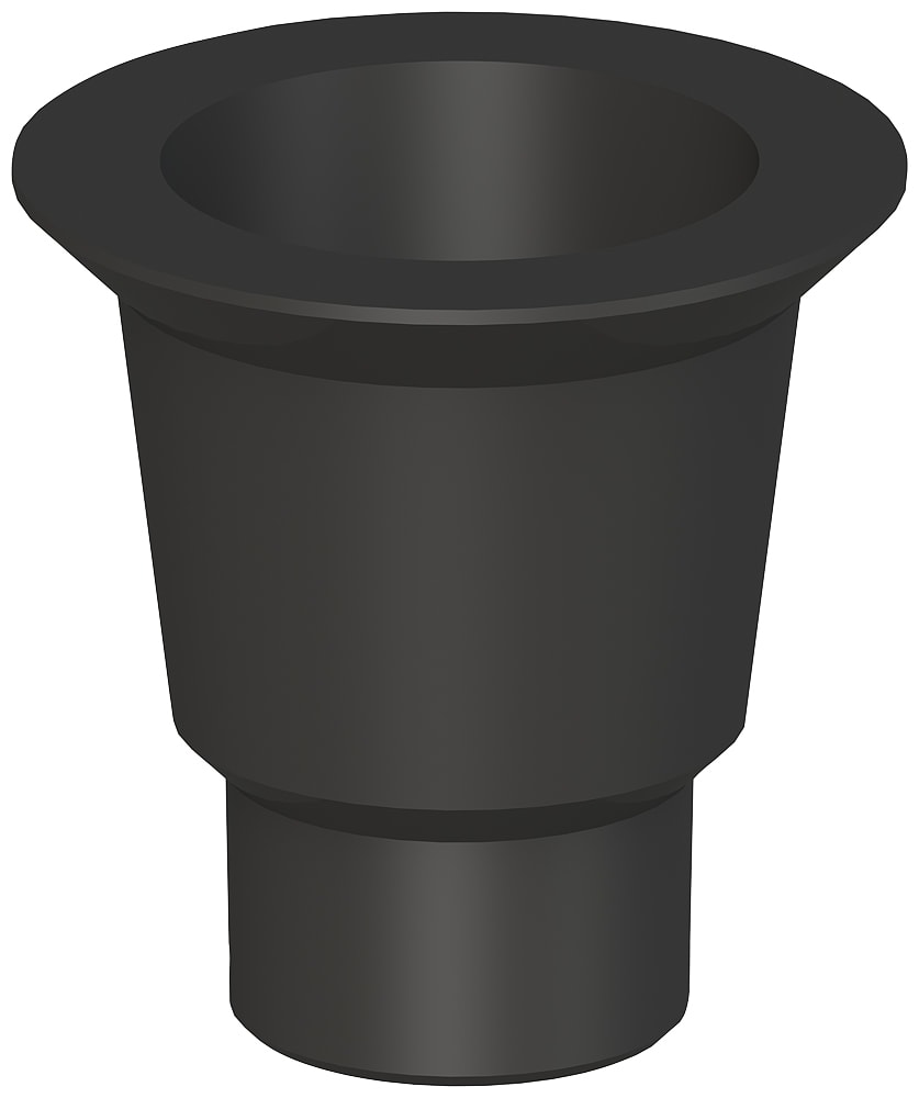 SIEMENS - SIE8WD53080EG Adattatore tubo, nero, per luci di segnalazione con diametro 70 mm