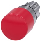 SIEMENS - SIE3SU10501GB200AA0 Pulsante a fungo di ARRESTO DI EMERGENZA, 22 mm, rotondo, in metallo lucido, colore rosso, 30 mm