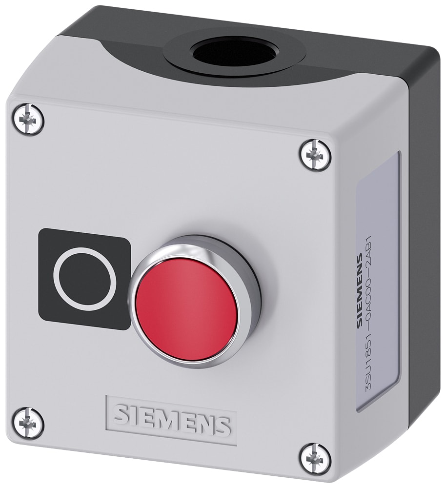 SIEMENS - SIE3SU18510AC002AB1 PULS.1 FOR GRIGIA,PULS.ROSSO 1NC,TARGH.O
