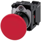 SIEMENS - SIE3SU11001BA203CA0 Pulsante a fungo, 22 mm, rotondo, in plastica, colore rosso, 1NC