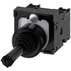 SIEMENS - SIE3SU11007AC101NA0 Manipolatore joystick, 22 mm, rotondo, in plastica, colore nero, orizzontale, 1NO, 1NO