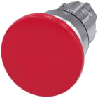 SIEMENS - SIE3SU10501BD200AA0 Pulsante a fungo, 22 mm, rotondo, in metallo lucido, colore rosso, 40 mm