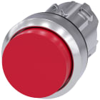 SIEMENS - SIE3SU10500BB200AA0 Pulsante, 22 mm, rotondo, in metallo lucido, colore rosso, bottone