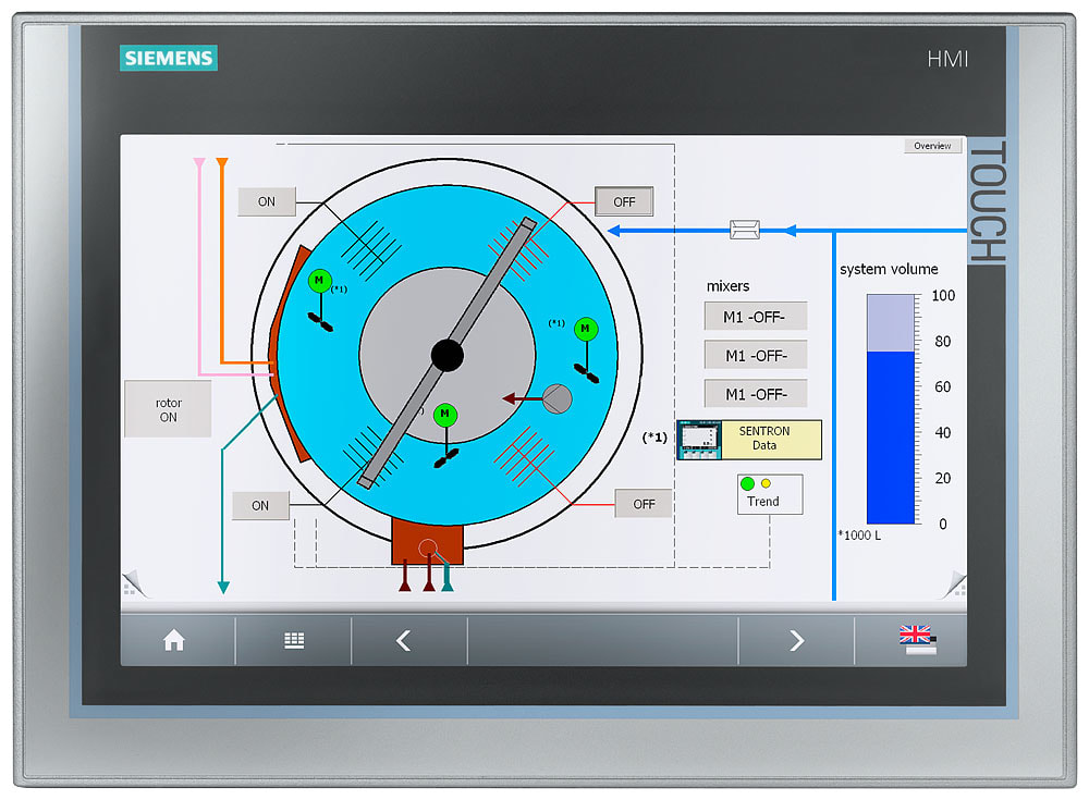 SIEMENS - SIE6AG11240MC014AX0 SIPLUS HMI TP1200 Comfort con Conformal Coating based on 6AV2124-0MC01-0AX0