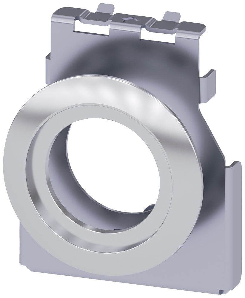 SIEMENS - SIE3SU19500KB100AA0 Adattatore per pulsanti, selettori e indicatori, 22/30,5 mm, in metallo lucido, con guarnizione