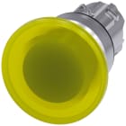 SIEMENS - SIE3SU10511BD300AA0 Pulsante a fungo, illuminato, 22 mm, rotondo, in metallo lucido, colore giallo, 40 mm