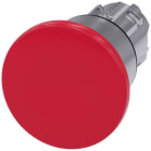 SIEMENS - SIE3SU10501BA200AA0 Pulsante a fungo, 22 mm, rotondo, in metallo lucido, colore rosso