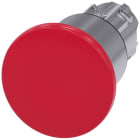 SIEMENS - SIE3SU10501ED200AA0 Pulsante a fungo, 22 mm, rotondo, in metallo lucido, colore rosso, 40 mm