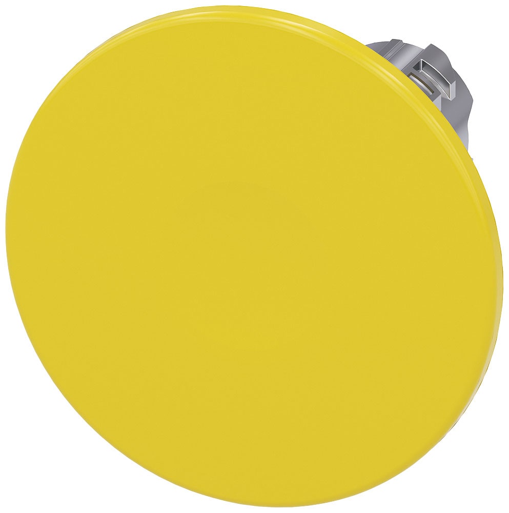 SIEMENS - SIE3SU10501CD300AA0 Pulsante a fungo, 22 mm, rotondo, in metallo lucido, colore giallo, 60 mm