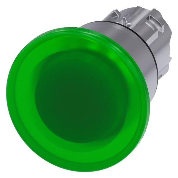 SIEMENS SIE3SU10511BA400AA0 PULS.LUM.FUNGO VERDE SBLOC. TRAZ. 40MM