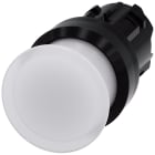 SIEMENS - SIE3SU10011AD600AA0 Pulsante a fungo, illuminato, 22 mm, rotondo, in plastica, colore bianco, 30 mm