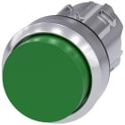 SIEMENS - SIE3SU10500BB400AA0 Pulsante, 22 mm, rotondo, in metallo lucido, colore verde, bottone