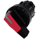 SIEMENS - SIE3SU10022CF200AA0 Selettore, illuminabile, 22 mm, rotondo, in plastica, colore rosso