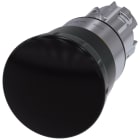 SIEMENS - SIE3SU10501HB100AA0 Pulsante, 22 mm, rotondo, in metallo lucido, colore nero, sblocco a rotazione
