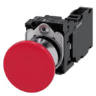 SIEMENS - SIE3SU11501BA201FA0 PULS.FUNGO MANT.TRAZ.ROSSO 1NO+1NC VITE