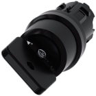 SIEMENS - SIE3SU10004HF110AA0 Selettore a chiave O.M.R., 22 mm, rotondo, in plastica, colore nero, estrazione chiave O+I