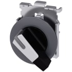 SIEMENS - SIE3SU10622EF600AA0 Selettore, illuminabile, 30 mm, rotondo, in metallo opaco, bianco