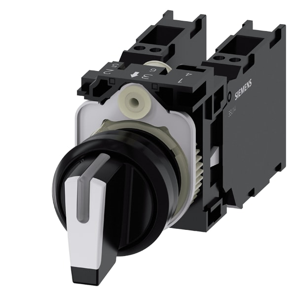 SIEMENS SIE3SU11002BL603LA0 SEL.LUM PLAST.BIA MANT.3P 2X(1NO+1NC) MO