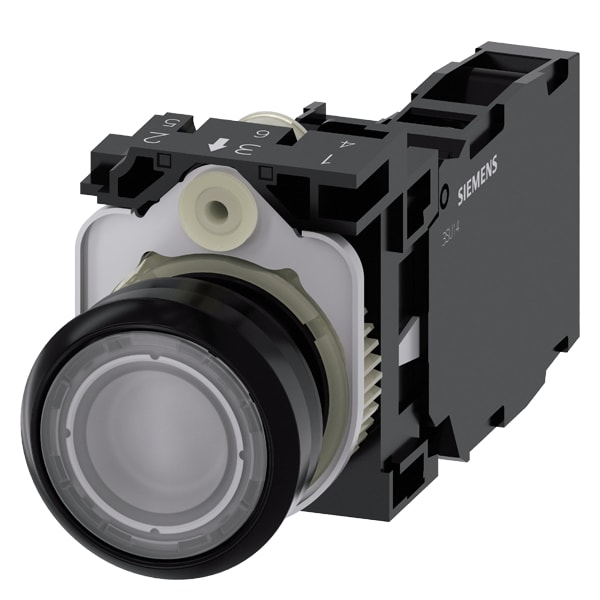 SIEMENS SIE3SU11030AB701FA0 PULS.LUM.PLAST.TRASP MOMEN.1NO+1NC LED11